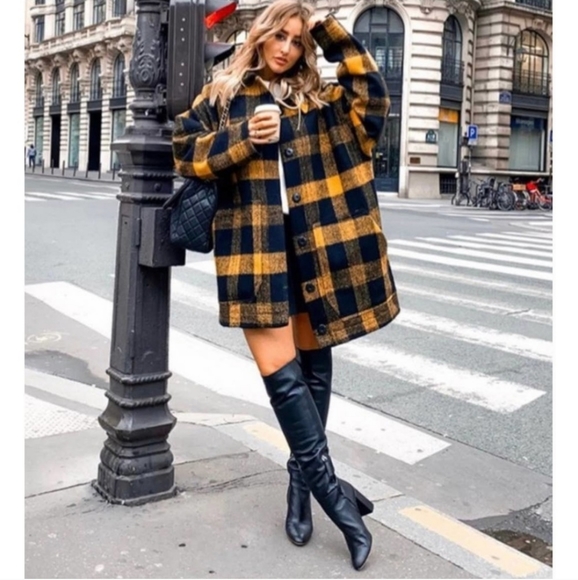 Zara heeled leather knee high boots black NWT - Picture 8 of 15